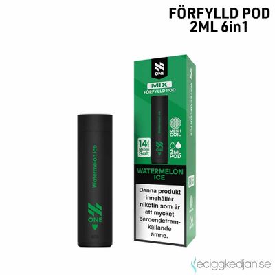 N One 6in1 Pod | Watermelon Ice | Förfylld Pod | 1pack