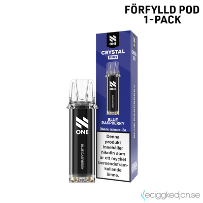 N One Crystal PRO | Blue Raspberry | Förfylld Pod