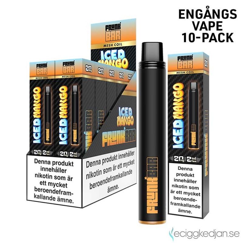 Frunk Bar | Iced Mango | Engångsvape | 10pack