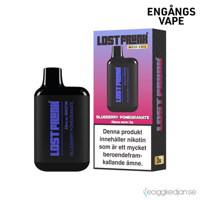 Lost Frunk | Blueberry Pomegranate | Engångsvape | 20mg | OBS!! Kort Datum / Utgånget Datum