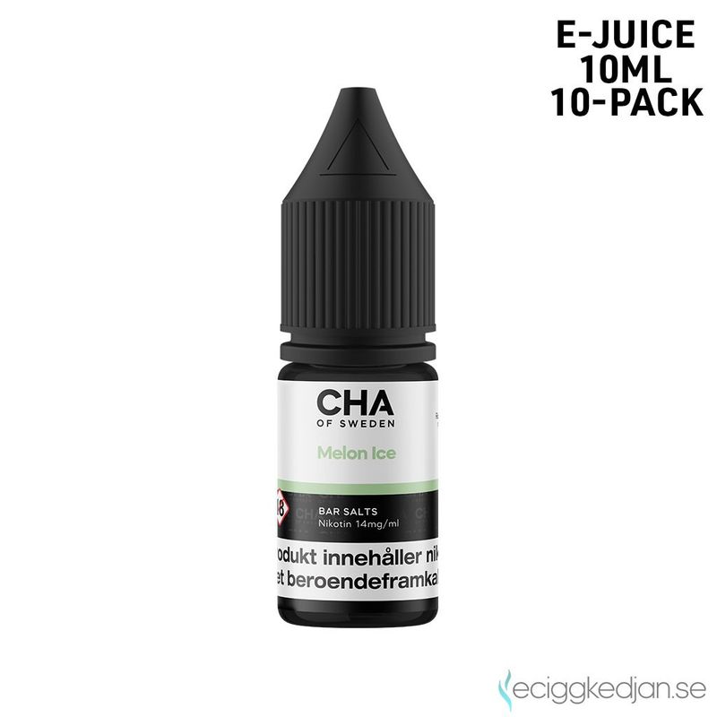 CHA of Sweden Ice Edition | Melon Ice | 10ml E-Juice | 10pack