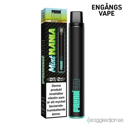 Frunk Bar | Mint Mania | Engångsvape | Kort/Utgående datum