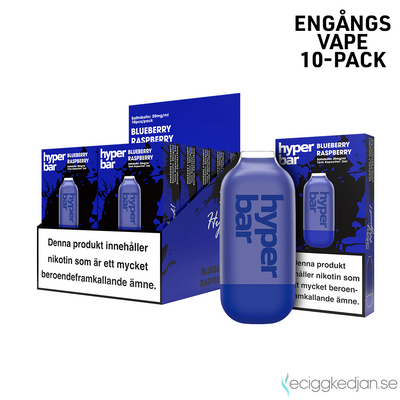 Hyper Bar | Blueberry Raspberry | Engångsvape | 10pack