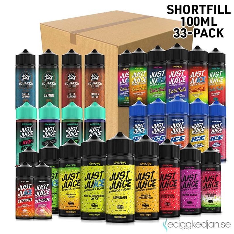Just Juice | Komplett Pack | 33st*Shortfill 100ml