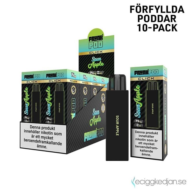 Pod Click | Frunk | Sour Apple | 10pack