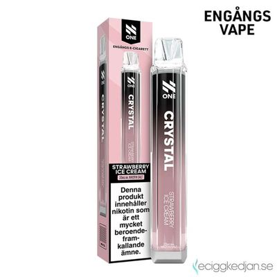 N One Crystal | Strawberry Ice Cream | Engångsvape