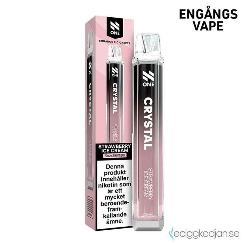 N One Crystal | Strawberry Ice Cream | Engångsvape