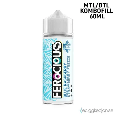 Ferocious | Blue Raspberry Strawberry Freeze | 60ml Kombofill