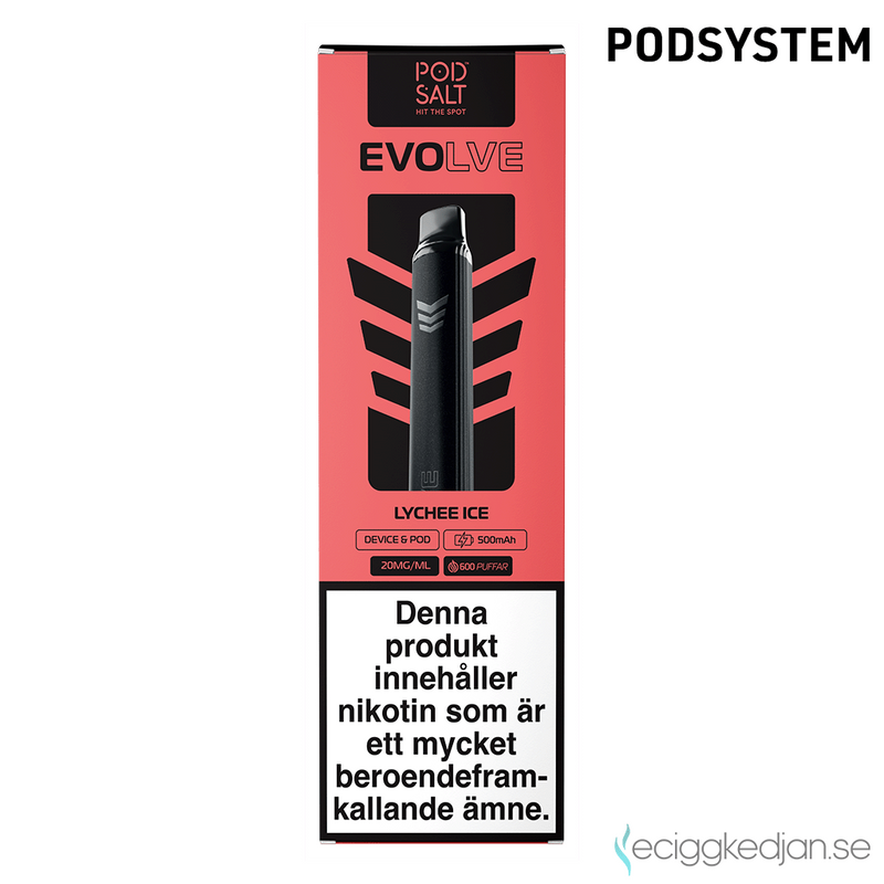 Pod Salt Evolve Pod Kit | Lychee Ice | OBS! Utgånget Datum