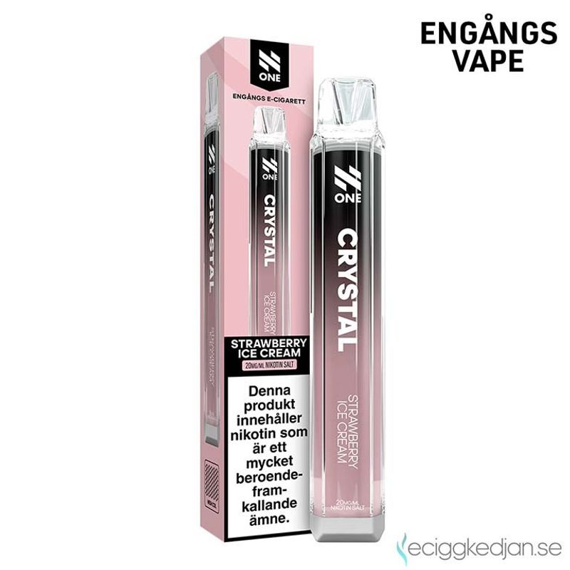 N One Crystal | Strawberry Ice Cream | Engångsvape