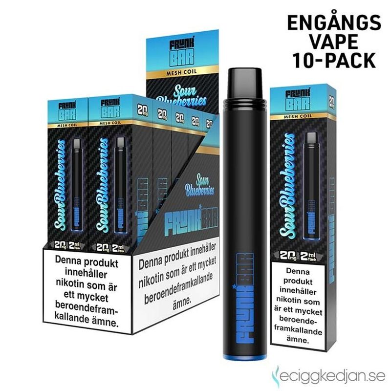 Frunk Bar | Sour Blueberries | Engångsvape | 10pack