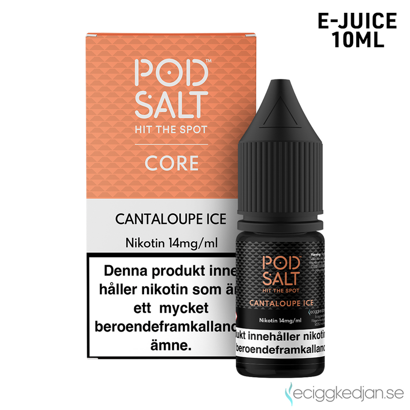 Pod Salt Core | Cantaloupe Ice | 10ml E-Juice | OBS!! Kort/Utgånget Datum