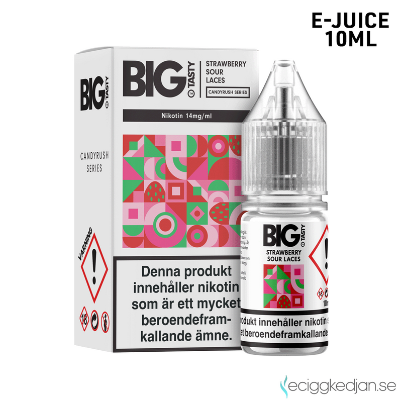 Big Tasty Candy | Strawberry Sour Laces | 10ml E-Juice