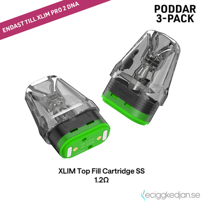 Oxva | Xlim Top Fill Cartridge Stainless Steel 2ml | 3pack