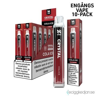 N One Crystal | Cola Ice | Engångsvape | 10pack