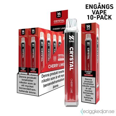 N One Crystal | Cherry Lime | Engångsvape | 10pack