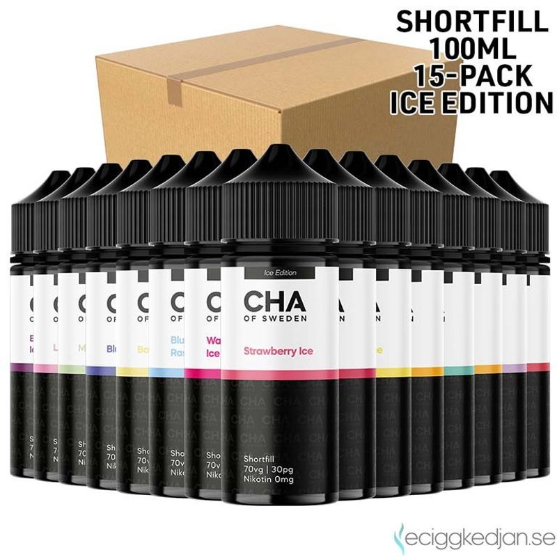 CHA of Sweden Ice Edition | Komplett Pack | 15st*Shortfill 100ml