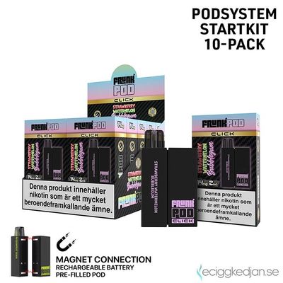 Pod Click Kit | Frunk | Strawberry Watermelon Bubblegum | Batteri inkl Förfylld Pod | 2*10pack | Limited Edition