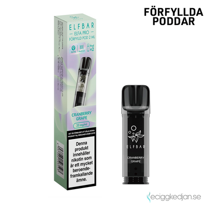 Elfa Mesh Pod | Cranberry Grape | Förfylld Pod | 2pack | OBS!! Utgånget Datum