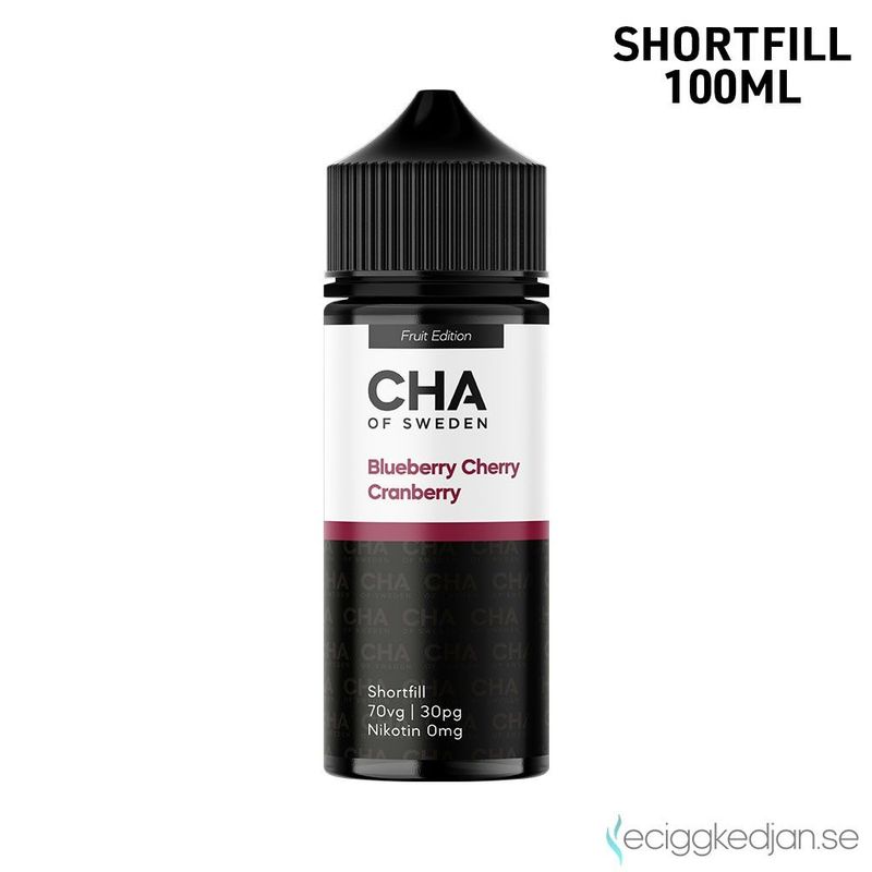 CHA of Sweden Fruit Edition | Blueberry Cherry Cranberry | 100ml Shortfill