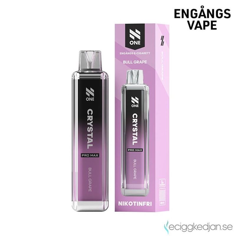 N One Crystal ZERO | Bull Grape | Engångsvape