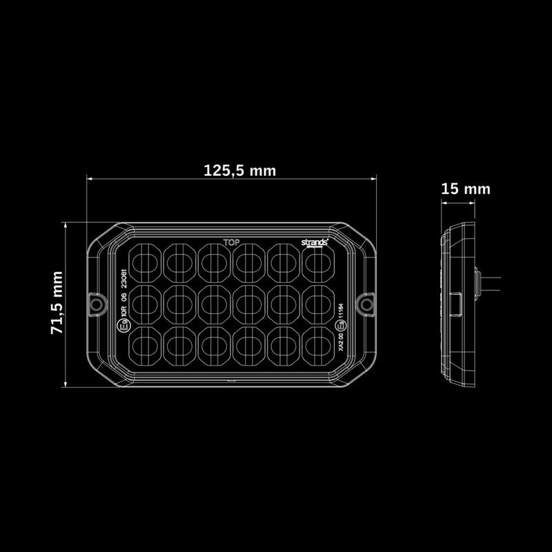 DARK KNIGHT BLIXTLJUS DUO 18 LED