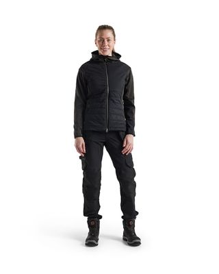 5931 Hybridjacka Dam Mörkgrå/Svart