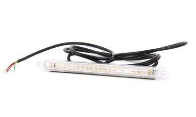 Fiberoptisk Bak/Broms/Blinkers,237mm lång 12-24V Vitt glas