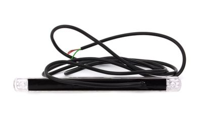 Fiberoptisk Bak/Broms/Blinkers,237mm lång 12-24V Vitt glas