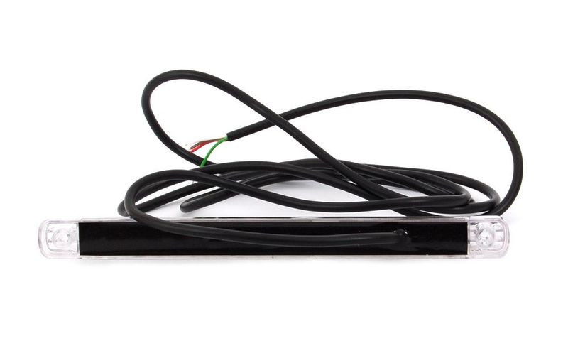 Fiberoptisk Bak/Broms/Blinkers,237mm lång 12-24V Vitt glas