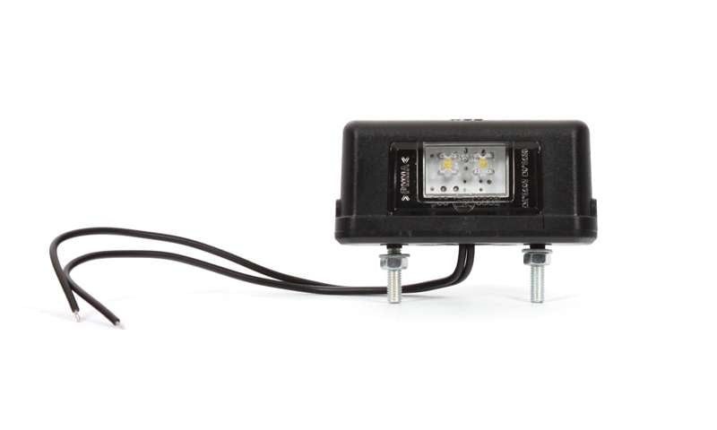 NUMMERSKYLTSBELYSNING VITT 4 LED, SVART