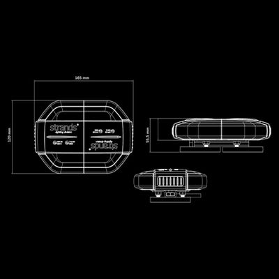 CRUISE LIGHT ROOF BAR BLIXTLJUSRAMP 165 MM