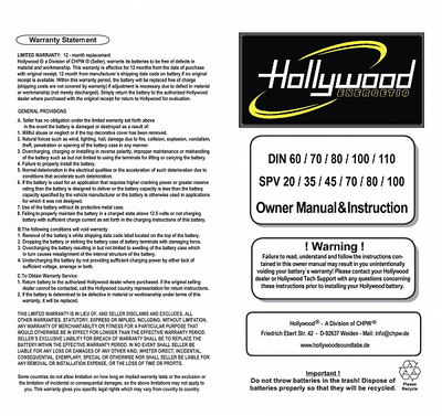 Hollywood DIN 80
