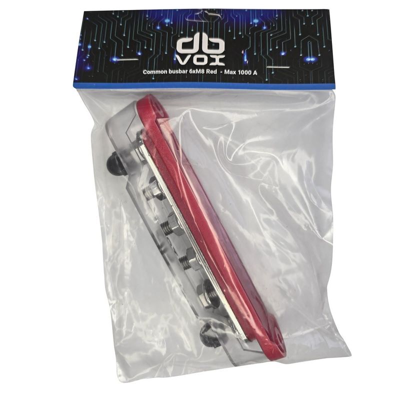 dBVox Kopplingsplint 6xM8 Röd