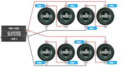 4 ohms element 8st