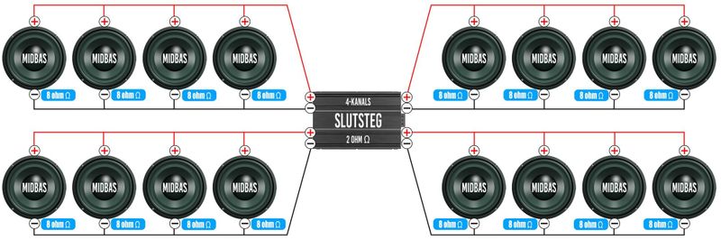 8 ohms element 16st