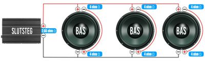 2x4 ohms element 3st