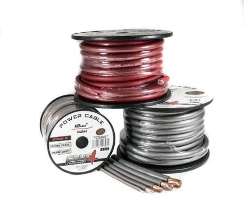50mm2 kopparkabel satin silver Full rulle 20m
