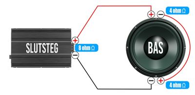 2x4 ohms element 1st