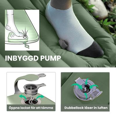 Luftmadrass - Inbyggd pump