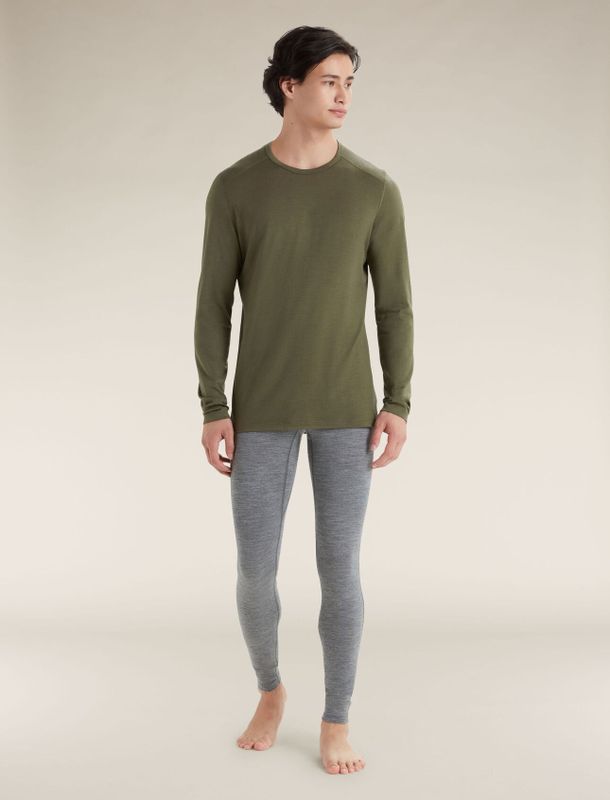 Herr 200 Oasis Long Sleeve Crewe termisk topp i merino