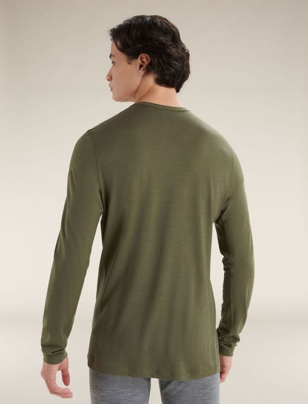 Herr 200 Oasis Long Sleeve Crewe termisk topp i merino