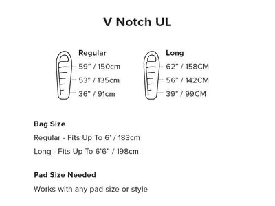 V Notch UL 40 (Primaloft) LONG LEFT