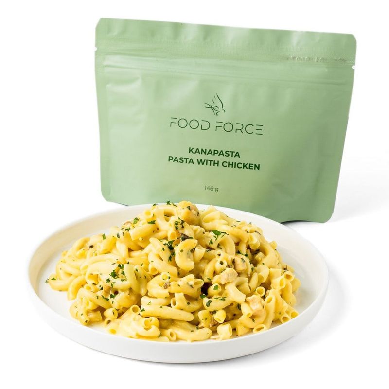 Food Force Pasta with Chicken | Frystorkad mat | Portionsförpackning