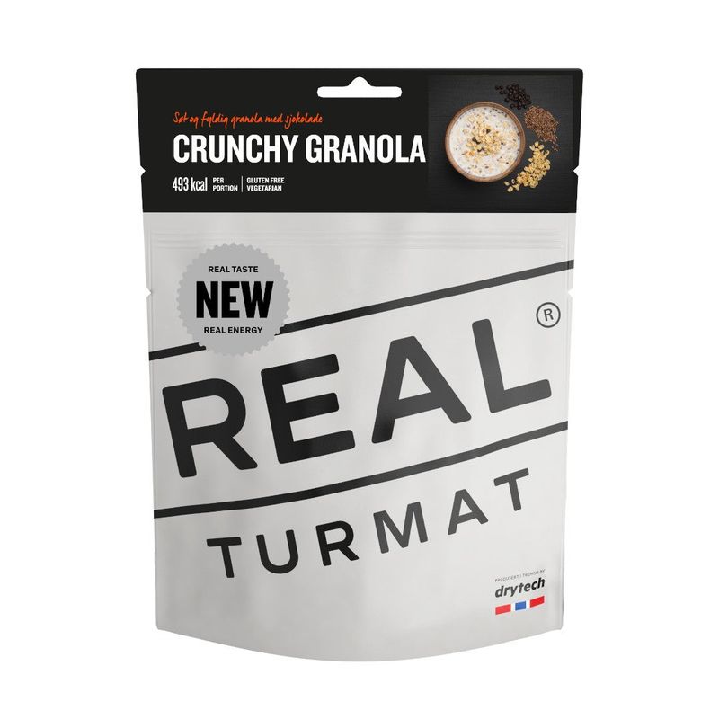 Real Turmat Crunchy Granola| Frystorkad mat | Portionsförpackning