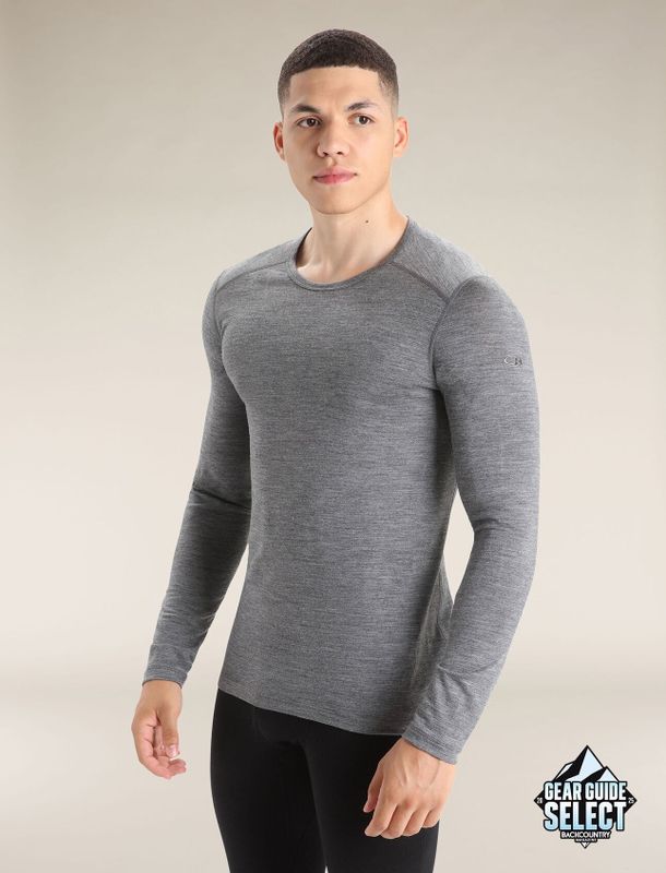 Herr 200 Oasis Long Sleeve Crewe termisk topp i merino