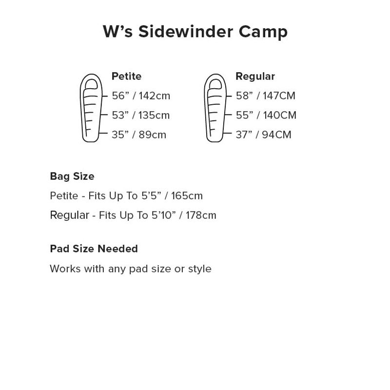 W's Sidewinder Camp 35 (FireLine Eco) PETITE