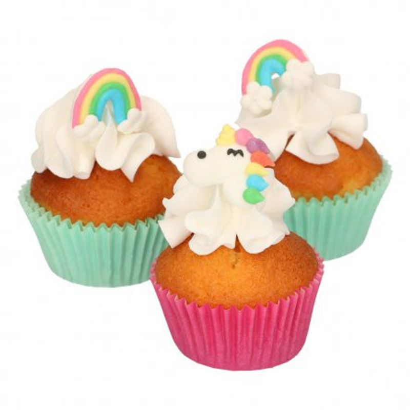 Sockerdekoration - Unicorn Rainbow - FunCakes