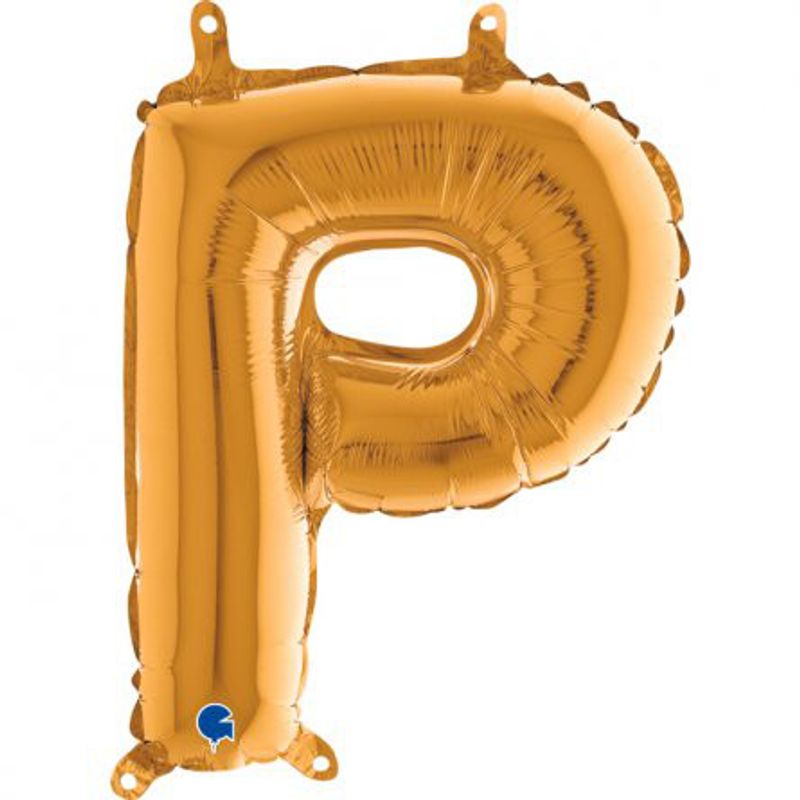 Bokstavsballong - Guld - 35 cm