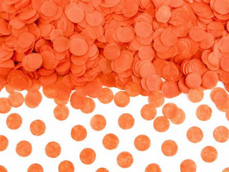 Konfetti - Papper - Orange